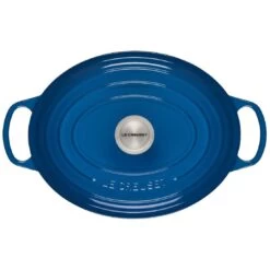 Le Creuset 6.75 Qt. Oval Signature Dutch Oven With Stainless Steel Knob | Marseille Blue -Cooking Master 12595scr 0fe6451c9134dfb