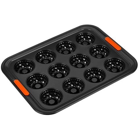 Le Creuset - Toughened Non-Stick 12 Cup Tube Tray 1 Le Creuset - Toughened Non-Stick 12 Cup Tube Tray