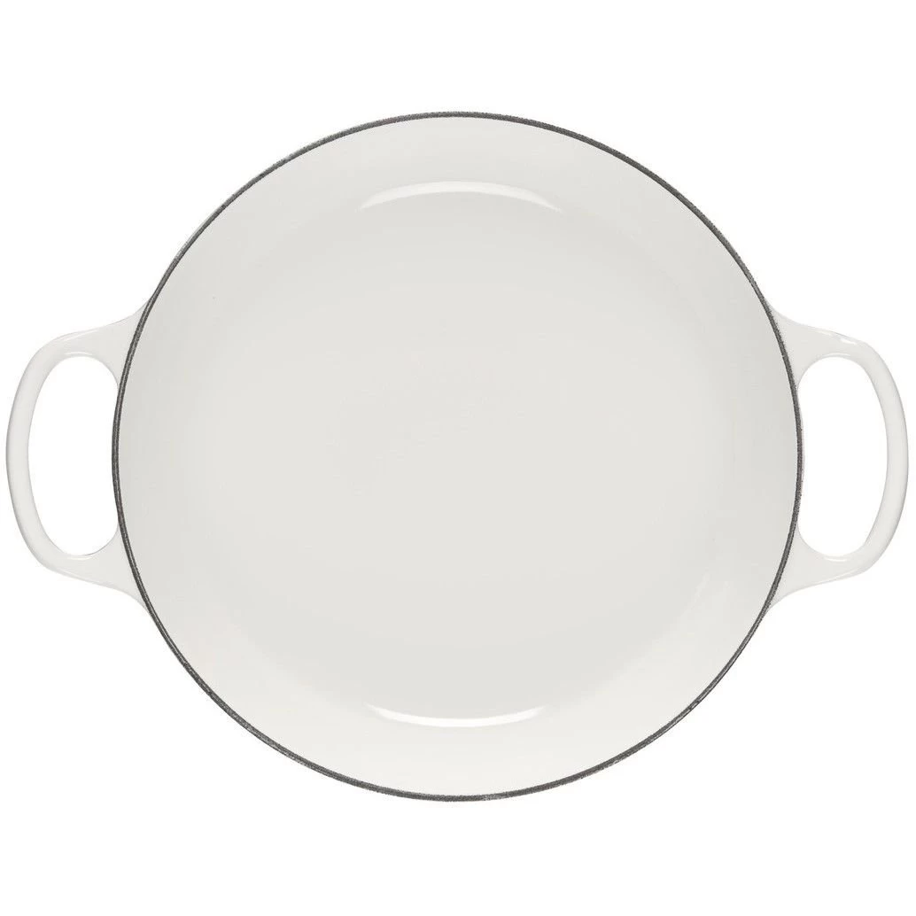 Le Creuset 3.5Qt Signature Braiser Eiffel Tower Collection | White 4 Le Creuset 3.5Qt Signature Braiser Eiffel Tower Collection | White - Image 4