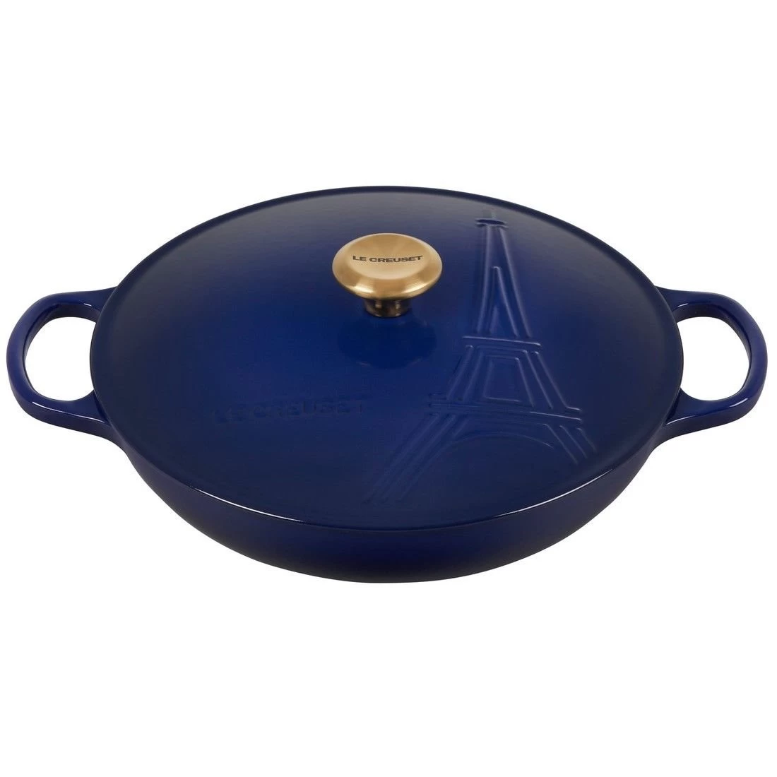 Le Creuset 3.5Qt Signature Braiser Eiffel Tower Collection | Indigo 1 Le Creuset 3.5Qt Signature Braiser Eiffel Tower Collection | Indigo