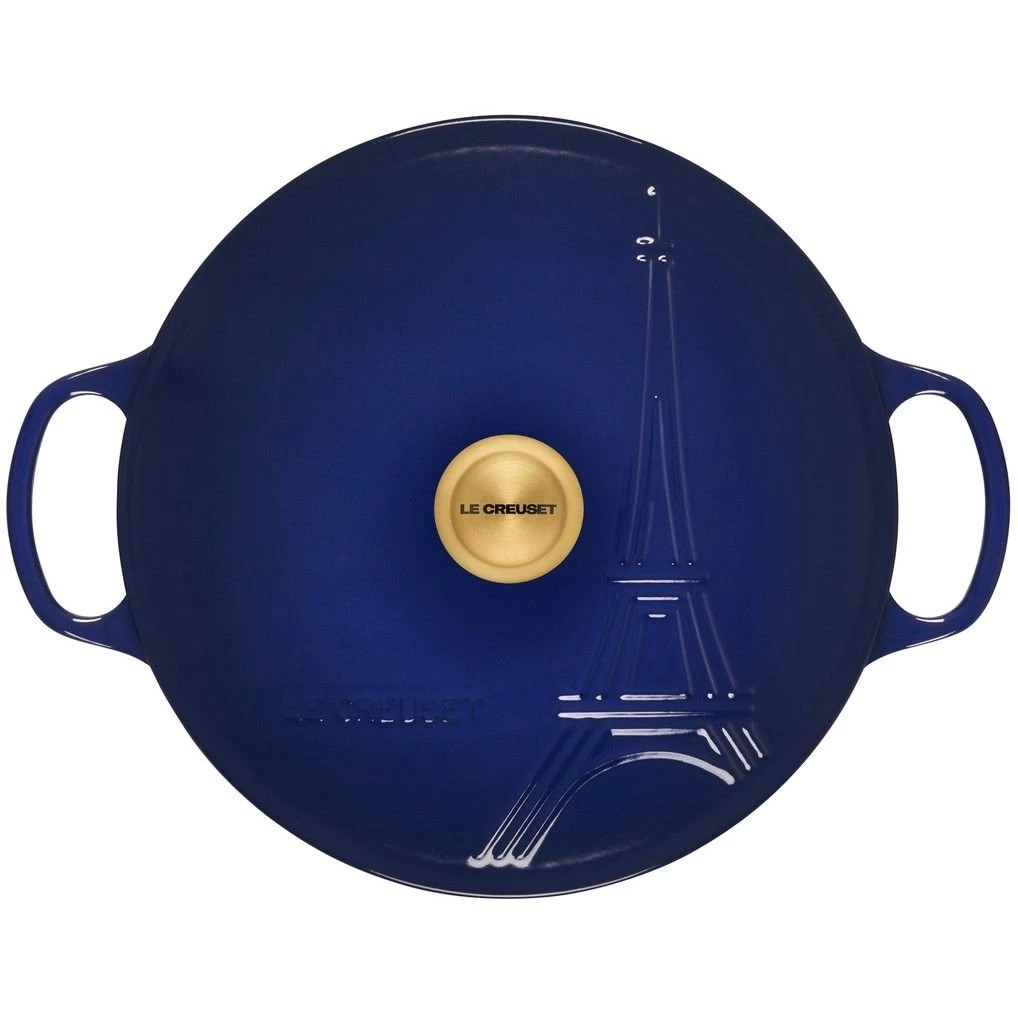 Le Creuset 3.5Qt Signature Braiser Eiffel Tower Collection | Indigo 3 Le Creuset 3.5Qt Signature Braiser Eiffel Tower Collection | Indigo - Image 3