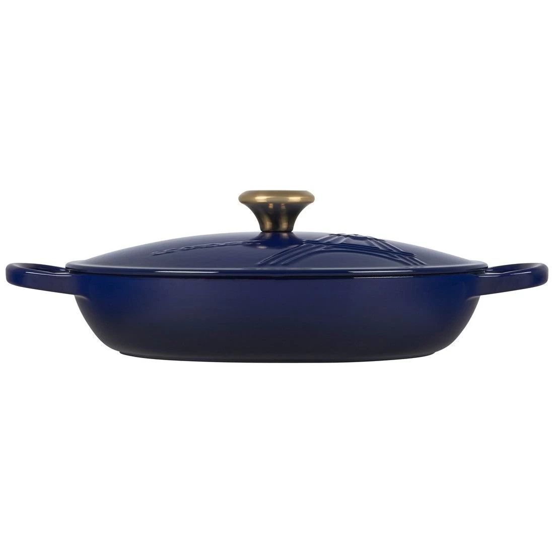 Le Creuset 3.5Qt Signature Braiser Eiffel Tower Collection | Indigo 4 Le Creuset 3.5Qt Signature Braiser Eiffel Tower Collection | Indigo - Image 4