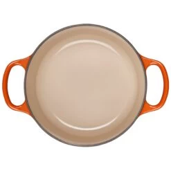 Le Creuset 2 Qt. Round Signature Cast Iron Dutch Oven With Stainless Steel Knob | Flame Orange -Cooking Master 182ss d