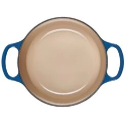 Le Creuset 2 Qt. Round Signature Cast Iron Dutch Oven With Stainless Steel Knob | Marseille Blue -Cooking Master 1859ss d