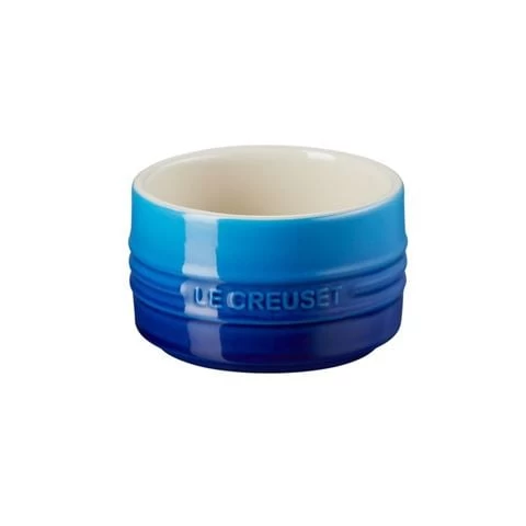 Le Creuset - Stoneware Stackable Ramekin Azure Blue 1 Le Creuset - Stoneware Stackable Ramekin Azure Blue
