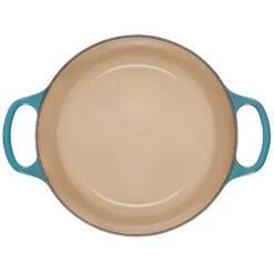 Le Creuset 4.5 Qt. Round Signature Dutch Oven With Stainless Steel Knob | Caribbean Blue -Cooking Master 2417ss d