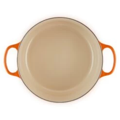 Le Creuset 9 Qt. Round Signature Dutch Oven With Stainless Steel Knob | Flame Orange -Cooking Master 302ss d