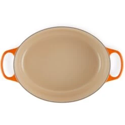 Le Creuset 9.5 Qt. Oval Signature Dutch Oven With Stainless Steel Knob | Flame Orange -Cooking Master 352ss d