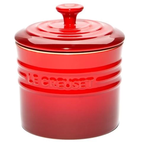 Le Creuset - Stoneware Storage Jar Cerise Red 800ml 1 Le Creuset - Stoneware Storage Jar Cerise Red 800ml