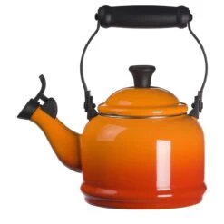 Le Creuset 1.25 Qt. Demi Kettle Tea Pot + 2 - 14oz Mugs Set | Flame Orange -Cooking Master 71iodq ovtl. ac sl1500