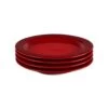 Le Creuset 8.5" Salad Plates - Set Of 4 | Cerise/Cherry Red