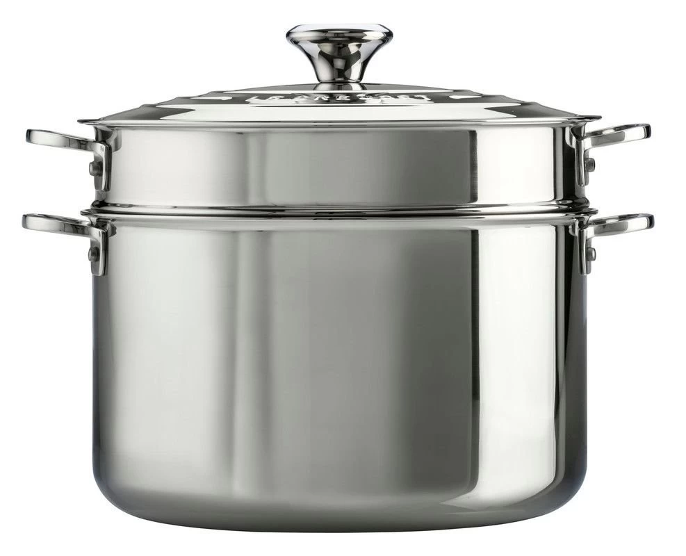 Le Creuset 9 Qt. Stock Pot With Lid & Deep Colander Insert - Image 2