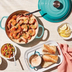 Le Creuset 2.25 Qt. Signature Enameled Cast Iron Braiser With Stainless Steel Knob | Caribbean Blue -Cooking Master bluebraise