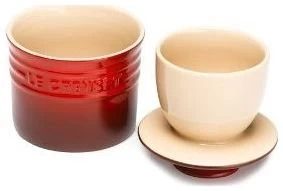 Le Creuset Butter Crock | Cerise/Cherry Red 2 Le Creuset Butter Crock | Cerise/Cherry Red - Image 2