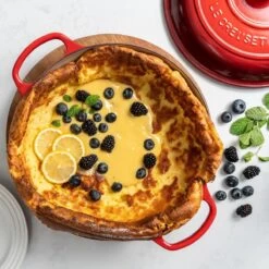 Le Creuset 3.5 Qt. Signature Enameled Cast Iron Braiser With Stainless Steel Knob | Cerise/Cherry Red -Cooking Master cer1