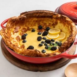 Le Creuset 3.5 Qt. Signature Enameled Cast Iron Braiser With Stainless Steel Knob | Cerise/Cherry Red -Cooking Master cer2