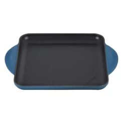 Le Creuset 9.5" Square Signature Enameled Cast Iron Griddle Pan | Deep Teal