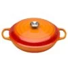 Le Creuset 2.25 Qt. Signature Enameled Cast Iron Braiser With Stainless Steel Knob | Flame Orange