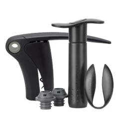 Le Creuset 5-Piece Wine Tools Set | Black & Grey