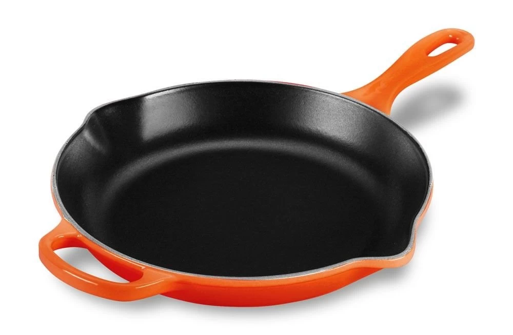 Le Creuset 10.25" Signature Enameled Cast Iron Skillet | Flame Orange 1 Le Creuset 10.25" Signature Enameled Cast Iron Skillet | Flame Orange