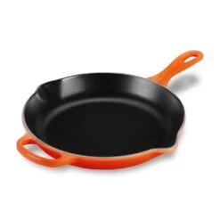 Le Creuset 10-Piece Signature Cookware Set With Stainless Steel Knobs | Flame Orange 14 Le Creuset 10-Piece Signature Cookware Set With Stainless Steel Knobs | Flame Orange -Cooking Master le creuset cookware cast iron skillet 10 inches flame orange ls2024 262 1
