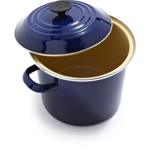 Le Creuset 8 Qt. Stock Pot | Indigo Blue 2 Le Creuset 8 Qt. Stock Pot | Indigo Blue - Image 2