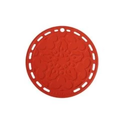 Le Creuset 8" Silicone French Trivet | Cerise/Cherry Red