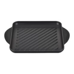 Le Creuset 9.5" Square Signature Enameled Cast Iron Grill Pan | Licorice