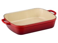 Le Creuset 5.25 Qt. Rectangular Signature Cast Iron Roaster | Cerise/Cherry Red