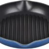 Le Creuset 9.75" Deep Round Signature Grill Pan | Marseille Blue