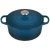Le Creuset 4.5 Qt. Round Signature Dutch Oven With Stainless Steel Knob | Deep Teal