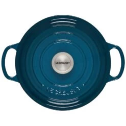 Le Creuset 4.5 Qt. Round Signature Dutch Oven With Stainless Steel Knob | Deep Teal 9 Le Creuset 4.5 Qt. Round Signature Dutch Oven With Stainless Steel Knob | Deep Teal -Cooking Master ls2501 247dss 3
