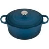 Le Creuset 7.25 Qt. Round Signature Dutch Oven With Stainless Steel Knob | Deep Teal