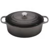 Le Creuset 9.5 Qt. Oval Signature Dutch Oven With Stainless Steel Knob | Oyster Grey