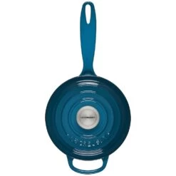 Le Creuset 1.75 Qt. Signature Enameled Cast Iron Saucepan With Stainless Steel Knob | Deep Teal -Cooking Master ls2518 167dss 3