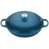 Le Creuset 5 Qt. Signature Braiser With Stainless Steel Knob | Deep Teal