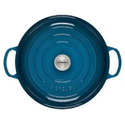 Le Creuset 5 Qt. Signature Braiser With Stainless Steel Knob | Deep Teal -Cooking Master ls2532 327dss 3