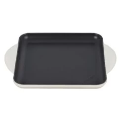 Le Creuset 9.5" Square Signature Enameled Cast Iron Griddle Pan | Meringue White