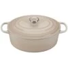 Le Creuset 6.75 Qt. Oval Signature Dutch Oven With Stainless Steel Knob | Meringue White