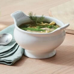 Le Creuset 20oz Heritage Soup Bowl | White -Cooking Master na mar soup
