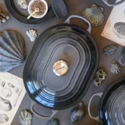 Le Creuset 3.75 Qt. Oval Signature Casserole With Stainless Steel Knob | Oyster Grey -Cooking Master oy