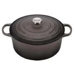 Le Creuset 10-Piece Signature Cookware Set With Stainless Steel Knobs | Oyster Grey -Cooking Master oyster fo