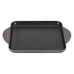 Le Creuset 9.5" Square Signature Enameled Cast Iron Griddle Pan | Oyster Grey