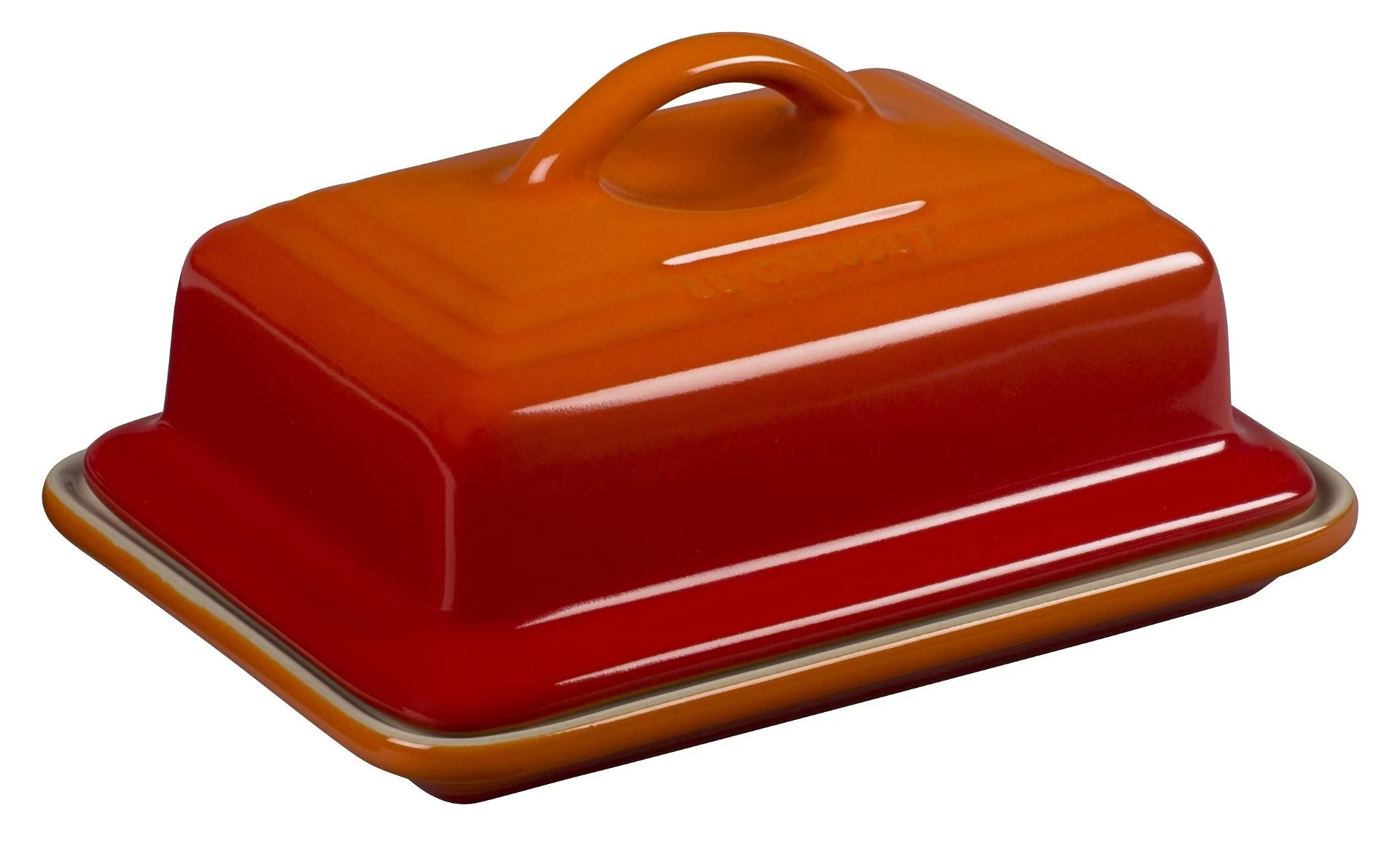 Le Creuset Heritage Stoneware Butter Dish | Flame Orange