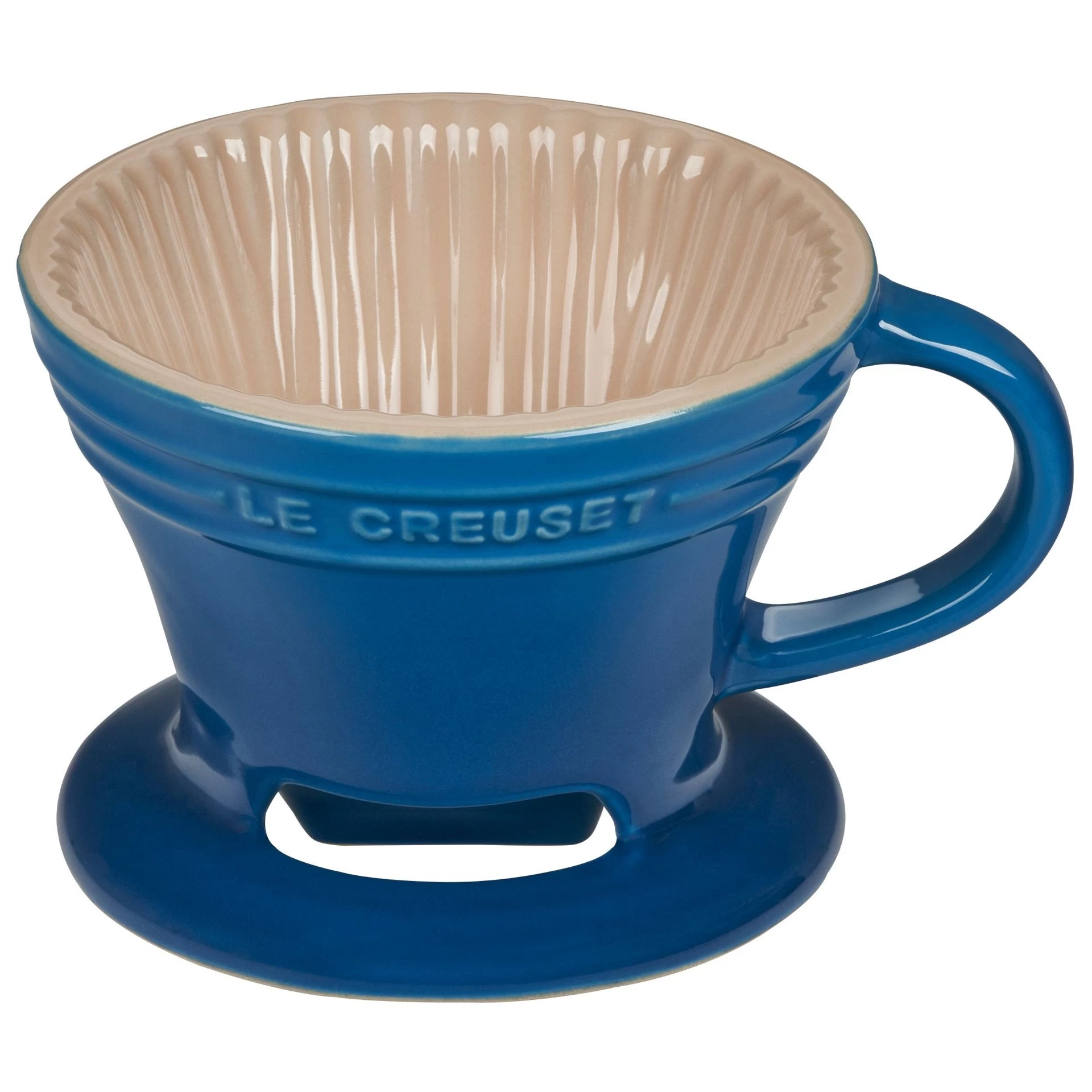 Le Creuset Pour Over Coffee Cone | Marseille Blue 1 Le Creuset Pour Over Coffee Cone | Marseille Blue