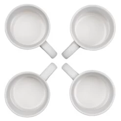 Le Creuset 14oz Mugs (Set Of 4) | White -Cooking Master pg90433a 0016c