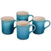 Le Creuset 14oz Mugs (Set Of 4) | Caribbean Blue