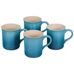 Le Creuset 14oz Mugs (Set Of 4) | Caribbean Blue
