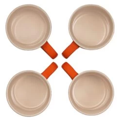 Le Creuset 14oz Mugs (Set Of 4) | Flame Orange 6 Le Creuset 14oz Mugs (Set Of 4) | Flame Orange -Cooking Master pg90433a 002c