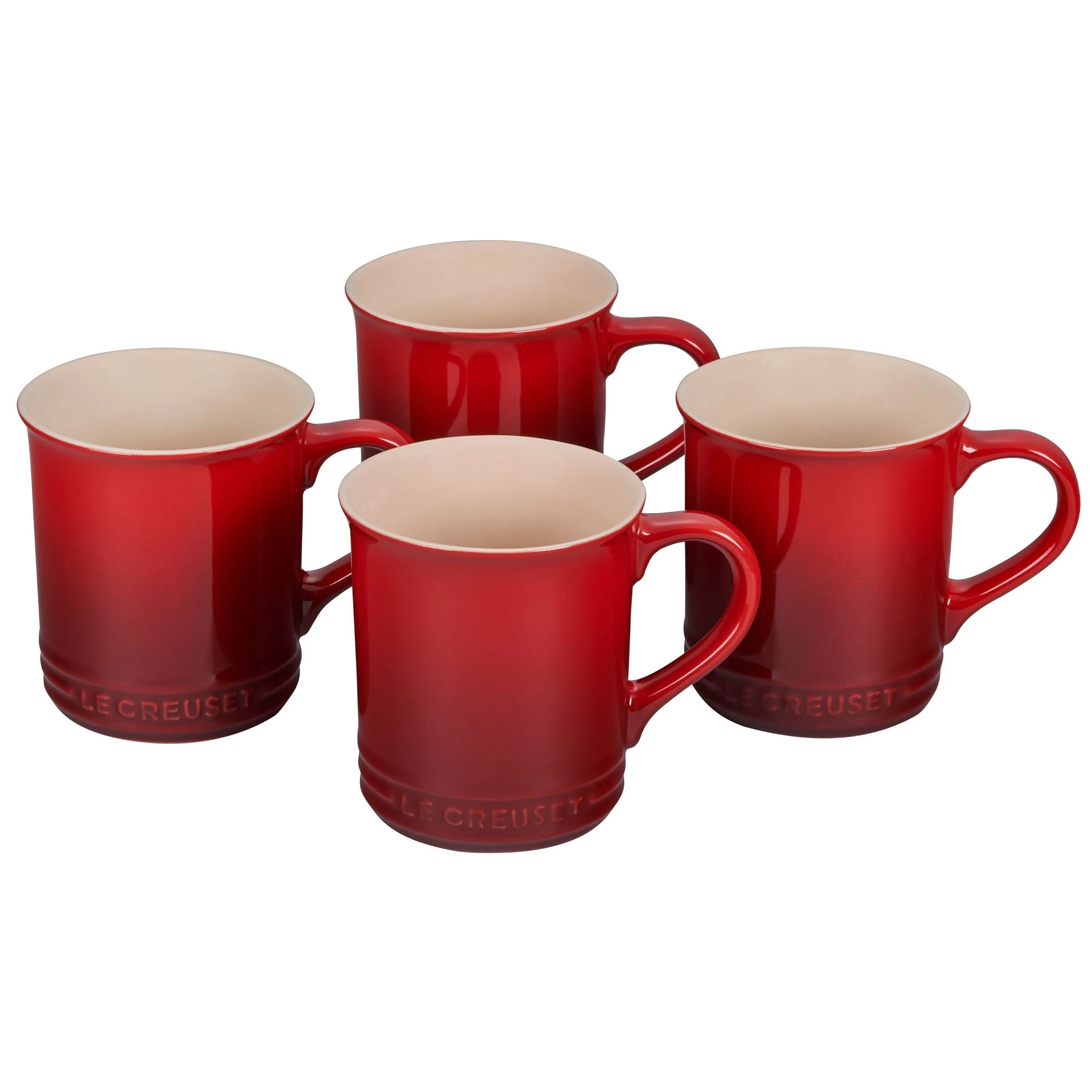 Le Creuset 14oz Mugs (Set Of 4) | Cerise/Cherry Red 1 Le Creuset 14oz Mugs (Set Of 4) | Cerise/Cherry Red